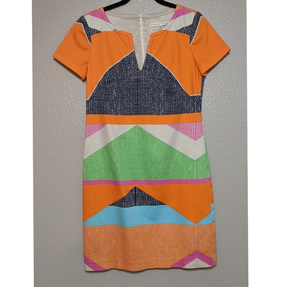 Colorful Geometric Pattern Dress - Picture 2 of 8